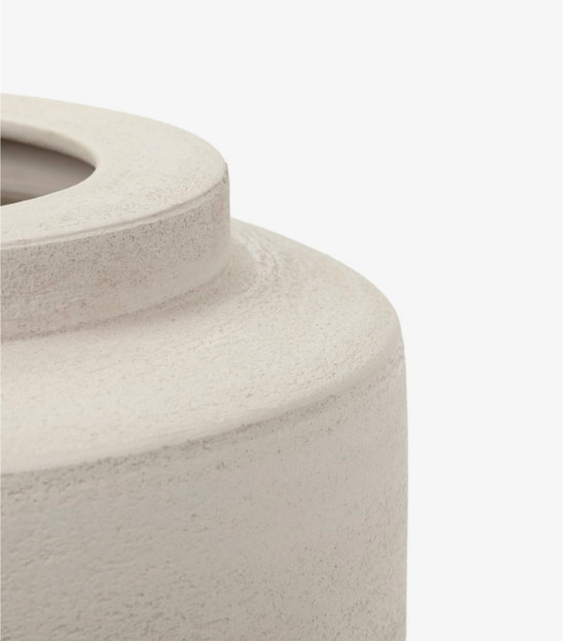 White ceramic vase