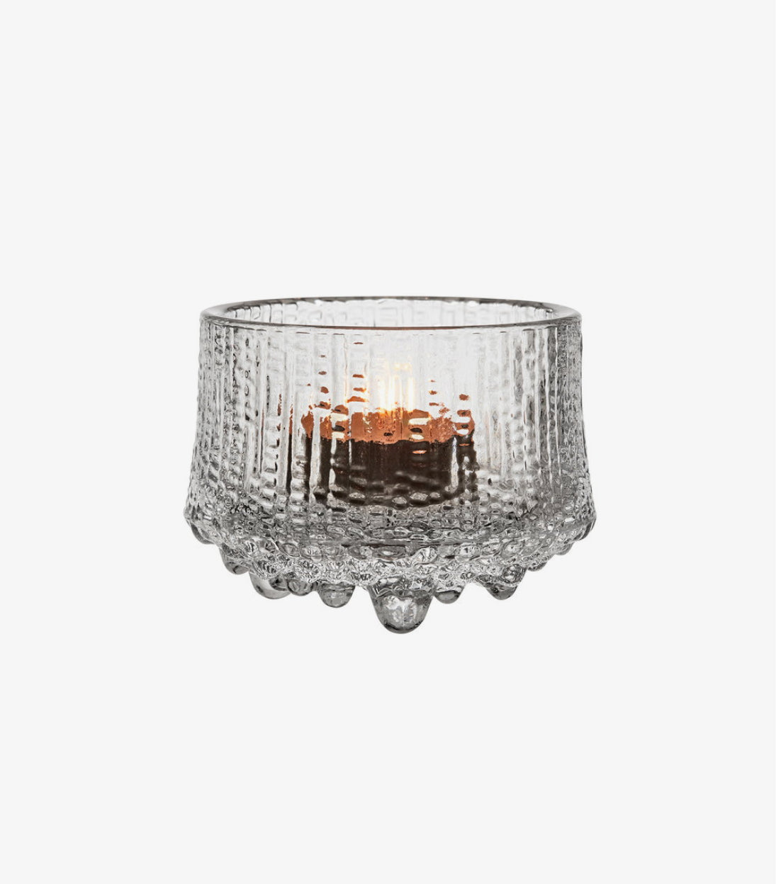 Glass candleholder