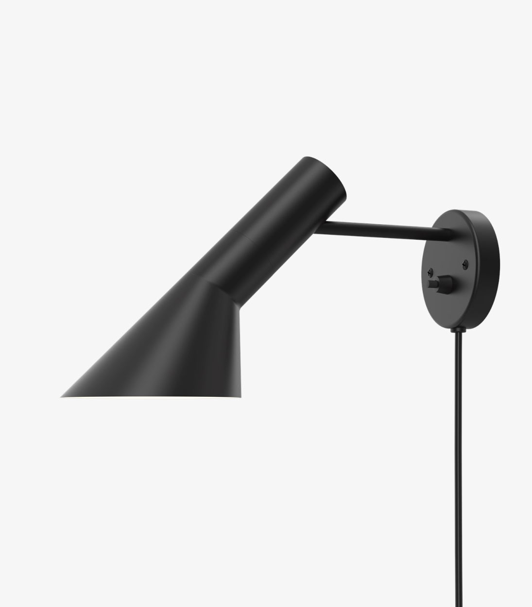Modern black wall lamp