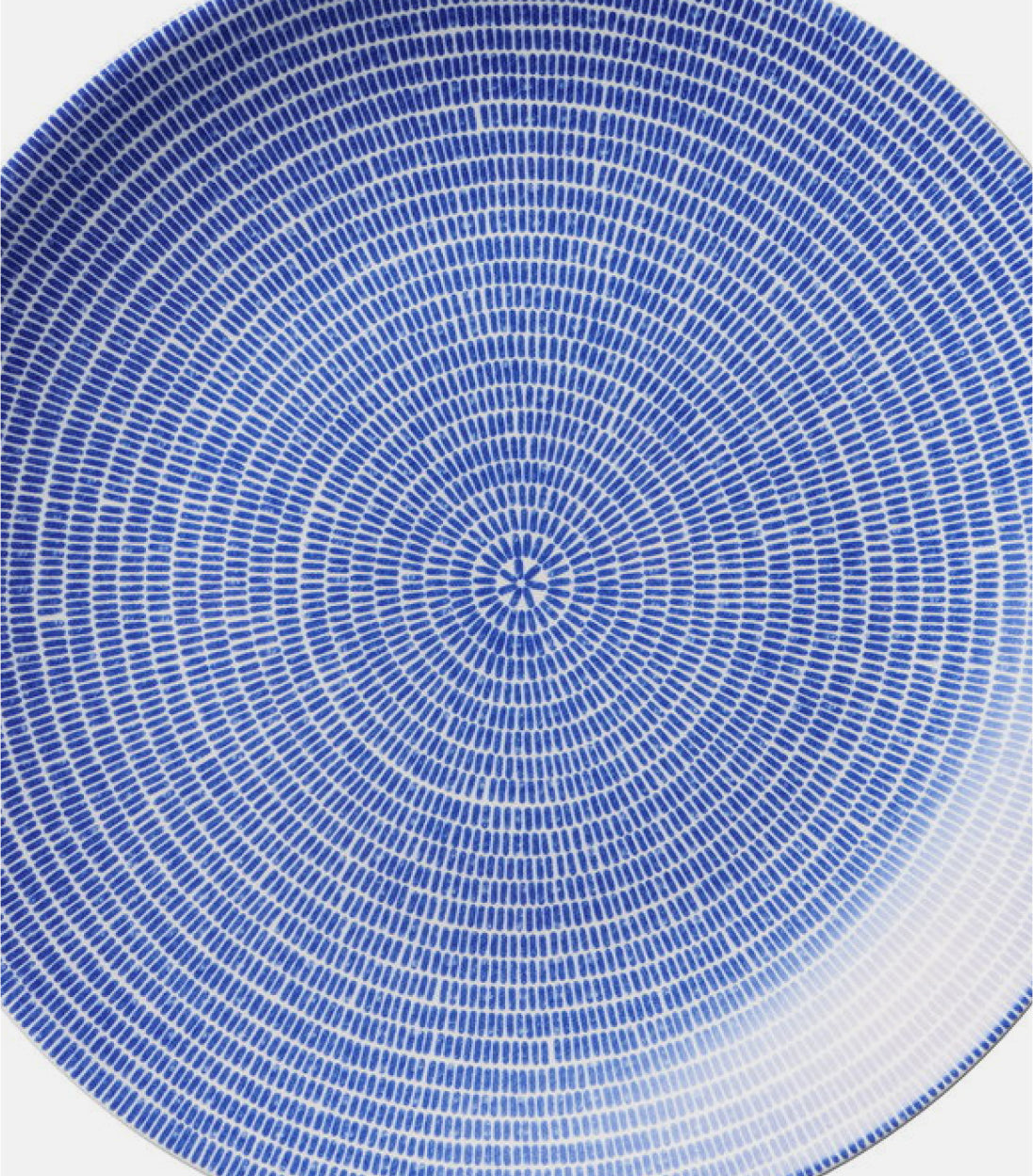 Blue dinner plate