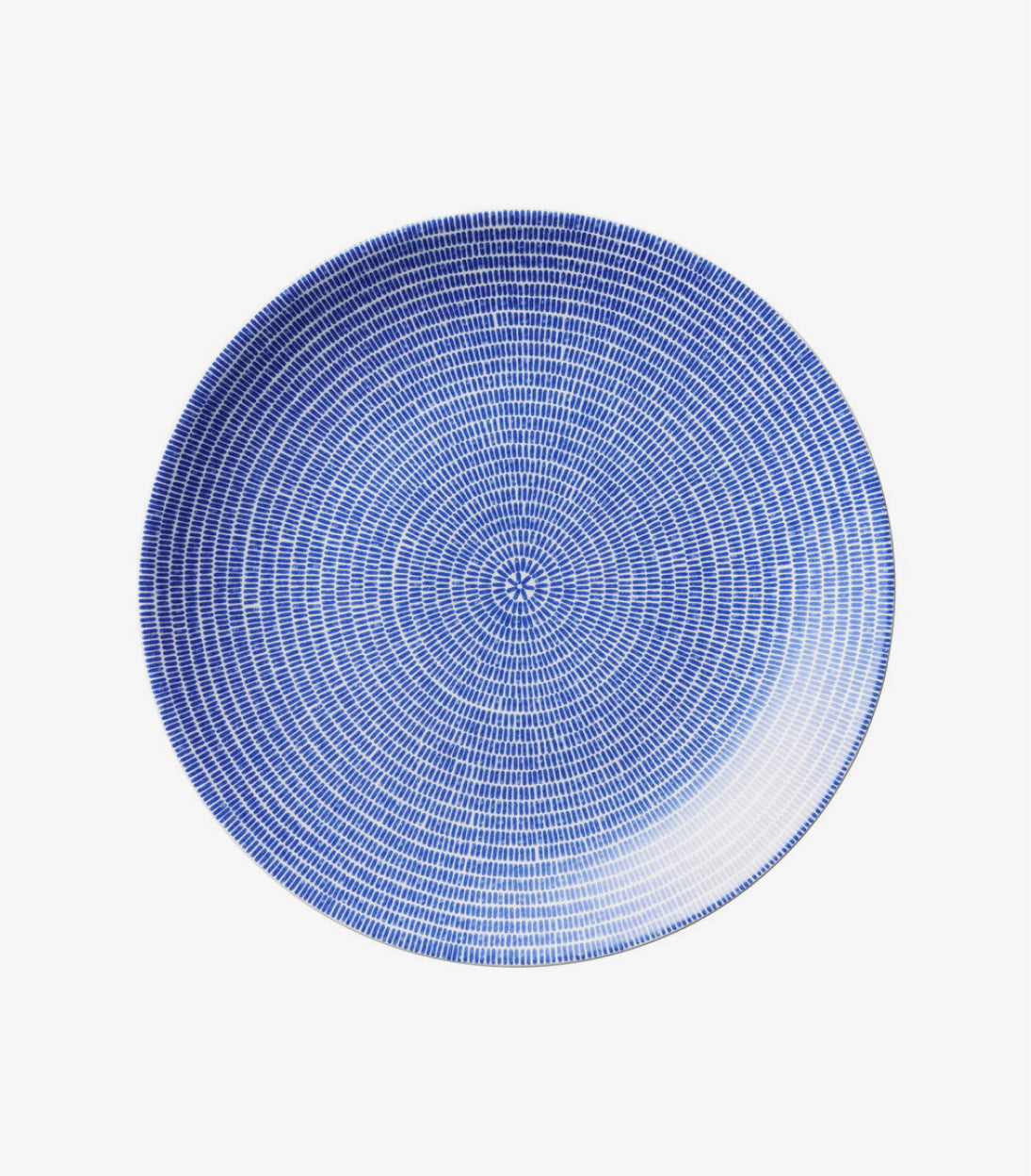 Blue dinner plate