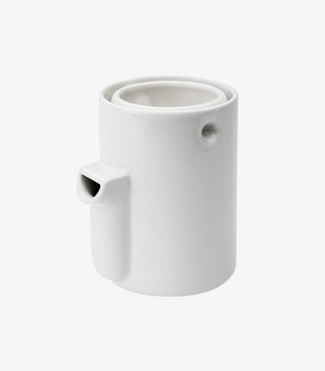 Modern white milk jug
